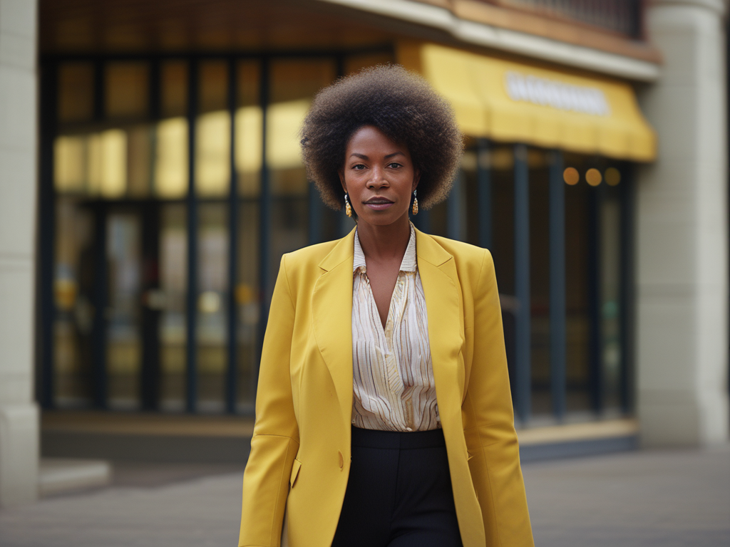 Woman standing up to be accountable